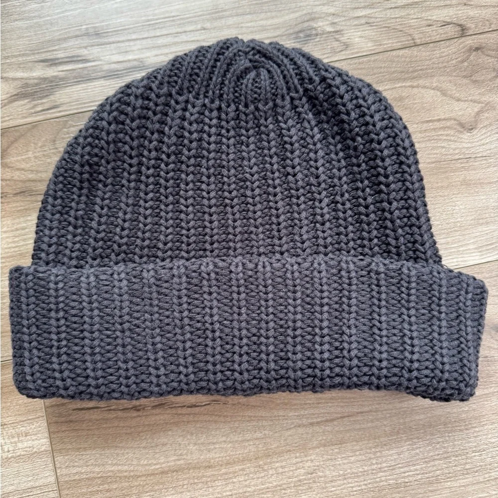 LOVE YOUR MELON Beanie Hat Cuffed Style Cotton Black with White Men’s Women’s